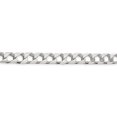 thumbnail image 2 of 925 Sterling Silver 8.6mm Curb Chain Necklace Pendant Charm Square, 2 of 9