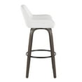 thumbnail image 5 of LumiSource Brown Daniella 30" Fixed-Height Barstool - Set of 2, 5 of 6