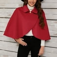 thumbnail image 7 of Women'S Fall/Winter Solid Color Collar Cape Cape Cape Casual Knitted Cardigan Fashionable comfortable Cloth, 7 of 7