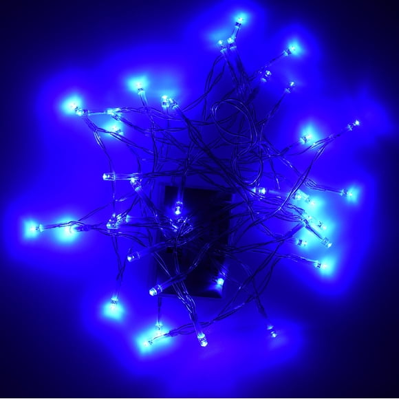 Cadena de luces Fairy Light Karlling, funciona con pilas, azul, 40 LED