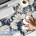 thumbnail image 2 of Long Mouse Pads for Desk,Pioneer Flower Floral Print Pattern Desk Mats on Top Of Desks, Desk Mouse Pad Extra Large with 3mm Non-Slip Base and Stitched Edge for Gaming,Office,Work,Home 47.3"x23.6", 2 of 6