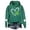 Green4, variant on HAiming Hoodies for Women Casual St Patricks Day Hooded Sweatshirts Shamrock Print Pullover Tops with Pocket