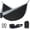 Black/Gray, variant on Hammock Camping, Portable Single/Double Hammocks for Outdoor Hiking Travel Backpacking - 210D Nylon Hammock Swing for Backyard & Garden (Black/Gray)