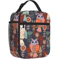 thumbnail image 2 of Blue Black Camouflage Lunch Bag for Women Men Reusable Insulated Lunch Box Portable Leakproof Thermal Lunch Tote Bags Lightweight Lunchbox with Side Pocket for Adult Office Work Picnic Hiking, 2 of 6
