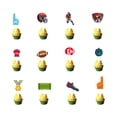 thumbnail image 4 of 30PCS Game Time Football Party Decoration Set Paper Banner Garland Swirls Centerpieces and Cake Toppers for Super Bowl Celebration, Sports Fan Game Day Tailgate Birthday Decor Kit, 4 of 9