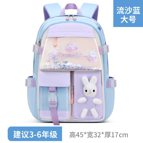 Nuevo estilo femenino refrigerador arenas movedizas bolso de escuela primaria 1-3-6-9 grado