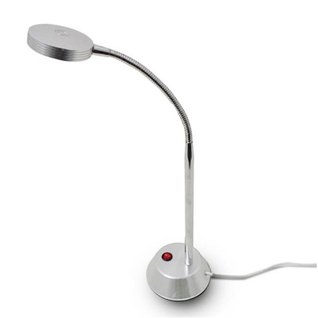 Lampe de Bureau à LED Haute Puissance avec Col de Cygne Flexible - Chrome