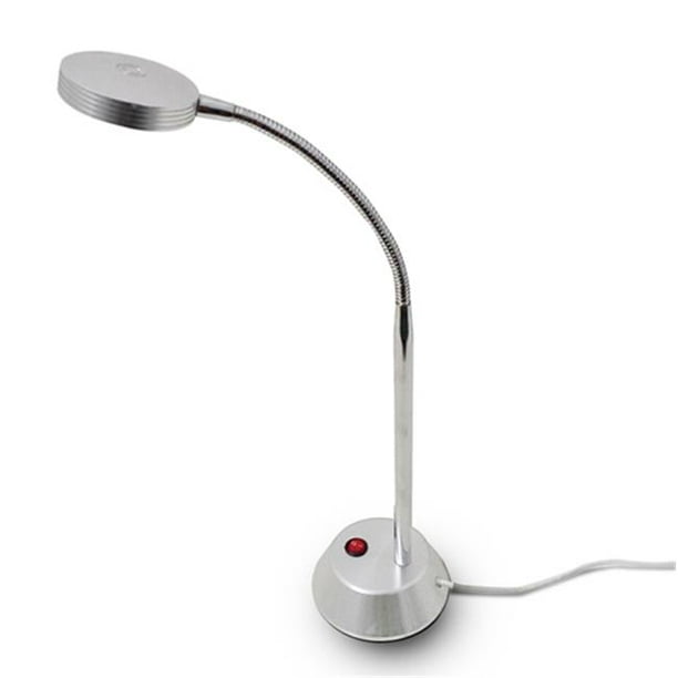 High Power LED Desk Lamp with Flexible Gooseneck Chrome