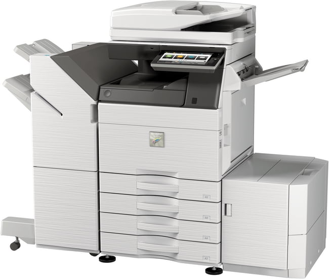 Sharp MX-3570V Color Laser Multifunction Printer – SRA3/A3/A4/A5, 35ppm, Copy, Print, Scan, Auto Duplex, Mobile Print, Network, Wireless, 2 Trays