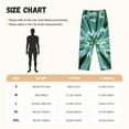 thumbnail image 2 of Salouo Teal Cactus Print Women's Pajama Pants Casual Loose Sweatpants PJs Flowy Pants Drawstring Palazzo for Women Wide Leg Pants Lounge Pajama -XX-Large, 2 of 8
