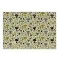 thumbnail image 1 of Cat Cutting Board, Feline Animals Holding Fish and Flowers in Forest with Mushroom and Squirrels, Decorative Tempered Glass Cutting and Serving Board, Small Size, Multicolor, by Ambesonne, 1 of 1