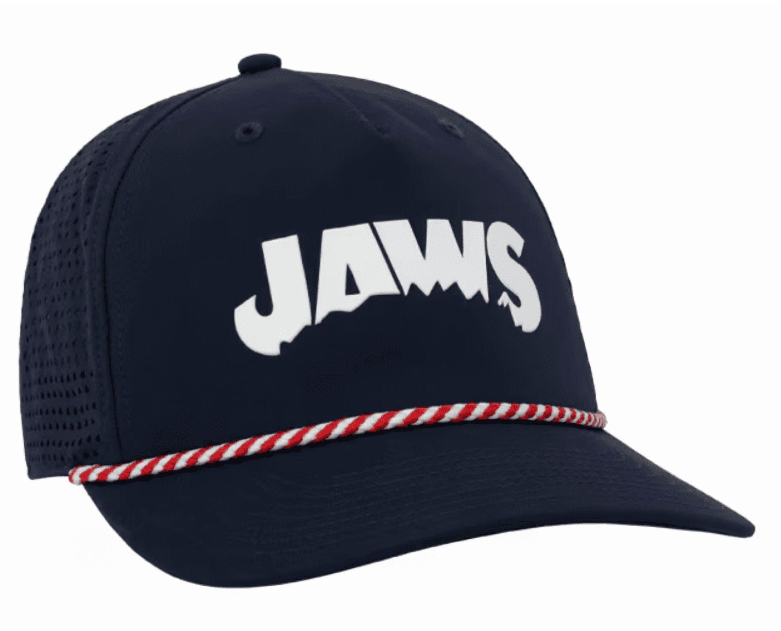 Universal Studios Jaws 50th Anniversary Adult Flat Bill Cap Baseball Hat New Tag