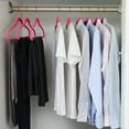 thumbnail image 4 of VECELO 50 Pack Velvet Clothes Hangers with 360 Rotating Hook, Slim Space Saving Suit Hangers, Rose, 4 of 9