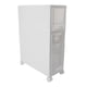 thumbnail image 5 of Gabinete de Almacenamiento de Baño de PlásStico Delgado, Gabinete de Almacenamiento Pequeño Con 2 Cajones, Gabinete de Esquina Pequeño Con 4 Ruedas para Papel Higiénico,, 5 of 7
