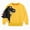 Yellow, variant on larppty Toddler Boys Crewneck Dinosaur Sweatshirts Long Sleeve Tops (Grey,3-4 Years)