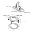 thumbnail image 2 of TEHAUX 30Jgo Botones Giratorios De Metal Para Lona Marina Con Tornillos Para Fijación Segura Y Duradera, 2 of 8