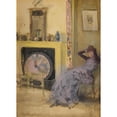 thumbnail image 2 of James Abbott McNeill Whistler 11x14 Gold Ornate Wood Frame and Double Matted Museum Art Print Titled - The Yellow Room (ca. 1883-84), 2 of 4