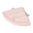 thumbnail image 1 of Plataforma de Madera para jaula de pájaros NikouMX 2 piezas de Madera forma ventilador, 1 of 8