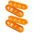 thumbnail image 2 of Oleegame 2PC Baby Popsicle Molds Flexible Ice Tray 4 Ice Molds For Freezer Easy Release Stackable Ice Trays For Cocktail 2PC Orange, 2 of 5