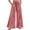 A1 Brick Red, variant on Women's Floral Wide Leg Pants, Casual Summer Elastic Waist Lightweight Palazzo Trousers with Soft Draped Fabric, Loose Relaxed Fit and Pull On Design Shape Brown XL