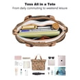 thumbnail image 4 of Tote Bag for Women - Retro Style Dachshunds Shoulder Bag - Large Utility Work Duffle Bag with Zipper Handbag for Travel, Work, Sprots, 4 of 5