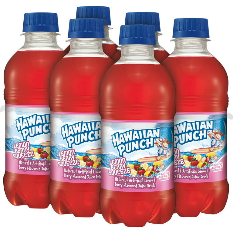 Hawaiian Punch Juice Drink Lemon Berry Squeeze - 6 pk