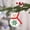 White, variant on SCNOR 6-Piece Beige Nonwoven Christmas Tree Ornaments - Santa, Reindeer, Snowman, Gift Boxes - Reusable, Easy to Hang Holiday Decor