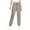 Gray, variant on NAISIBABY Girls Cargo Pants(4-15T), with Pockets Drawstring Hiking Outdoor Trousers Classic Twill Taper Sweatpants Gray 10T