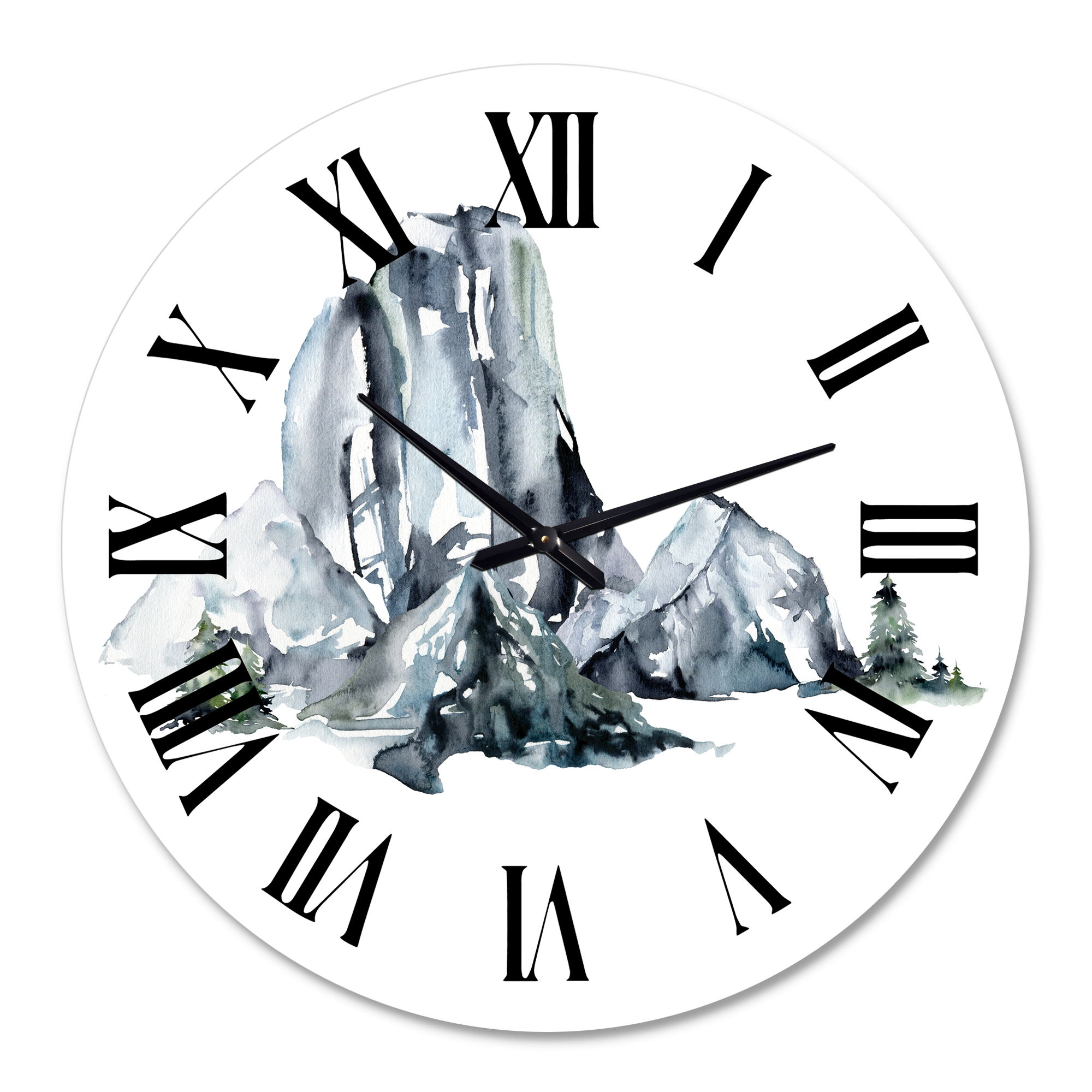 Designart 1 in Modern,Contemporary Wall Clock