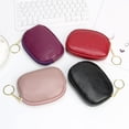 thumbnail image 3 of Fashion Women Artificial Leather Solid Color Zipper Key Bag Envelope Bag Handbag Change Wallet, 3 of 5