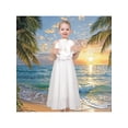 thumbnail image 2 of Sunny Fashion Flower Girls Dress Criss Cross Formal Wedding Event Communion Pageant 7 Years, 2 of 8
