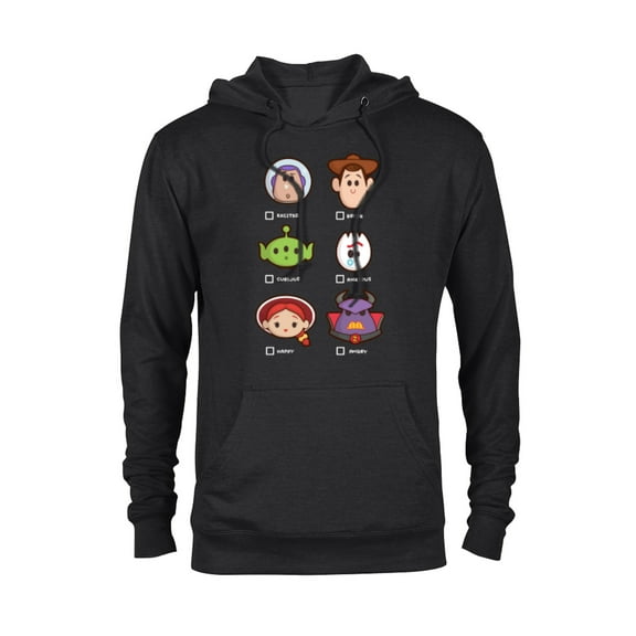Disney and Pixar’s Toy Story Emoji Moods - Pullover Hoodie for Adults - Customized-Black