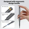 thumbnail image 3 of Kitims Magnetic Screwdriver Set, Ratcheting Precision Screwdriver Set 25 in 1 Compact Screw Driver Set Kit Multibit Mini Non-Slip Grip, Professional Repair Tool Kit for PC Phone Watch Electronic, 3 of 7