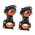 thumbnail image 2 of 2 soportes para linterna de bicicleta, abrazaderas para antorcha, fáciles de instalar, Clips para luz de bicicleta para actividades al aire Naranja, 2 of 8