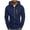 Navy, variant on fartey Men's Athletic Gym Fleece Lined Hoodie Coat Full Zip Up Long Sleeve Hooded Outwear WIth Zipper Pockets Baggy Fit Drop Shoulder Outerwear Coats
