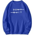 thumbnail image 2 of Kakii Men's Crewneck Sweatshirt Letter Graphic Long Sleeve Drop Shoulder Spring Casual Pullover Top, 2 of 6