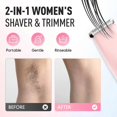 thumbnail image 3 of 2-in-1 Bikini Trimmer for Women, Dual Head Electric Shaver for Body & Face, Cordless Wet/Dry Painless Hair Removal for Home Travel, 3 of 5