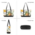 thumbnail image 6 of FORMRS Canvas Laptop Tote Bag for Women with 15.6" Computer Compartments Shoulder Handbag, Orange Watercolor Bees, 6 of 7
