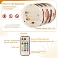 thumbnail image 5 of Yayeee Flameless Candles with Remote Flickering Battery Operated Multi Color Changing, Cute Chocolate Cakes, 5 of 7