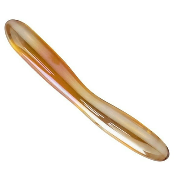 Glass Pleasure Wand Golden Body Massager Crystal Personal Massage Wand
