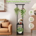 thumbnail image 6 of Plant Stand Indoor Outdoor, 65" Tall Plant Stand Outdoor 3 Tiered Hanging Plant Shelf Heavy Duty Flower Stand Multiple Plant Metal Display Rack for Living Room Garden Balcony, 6 of 6