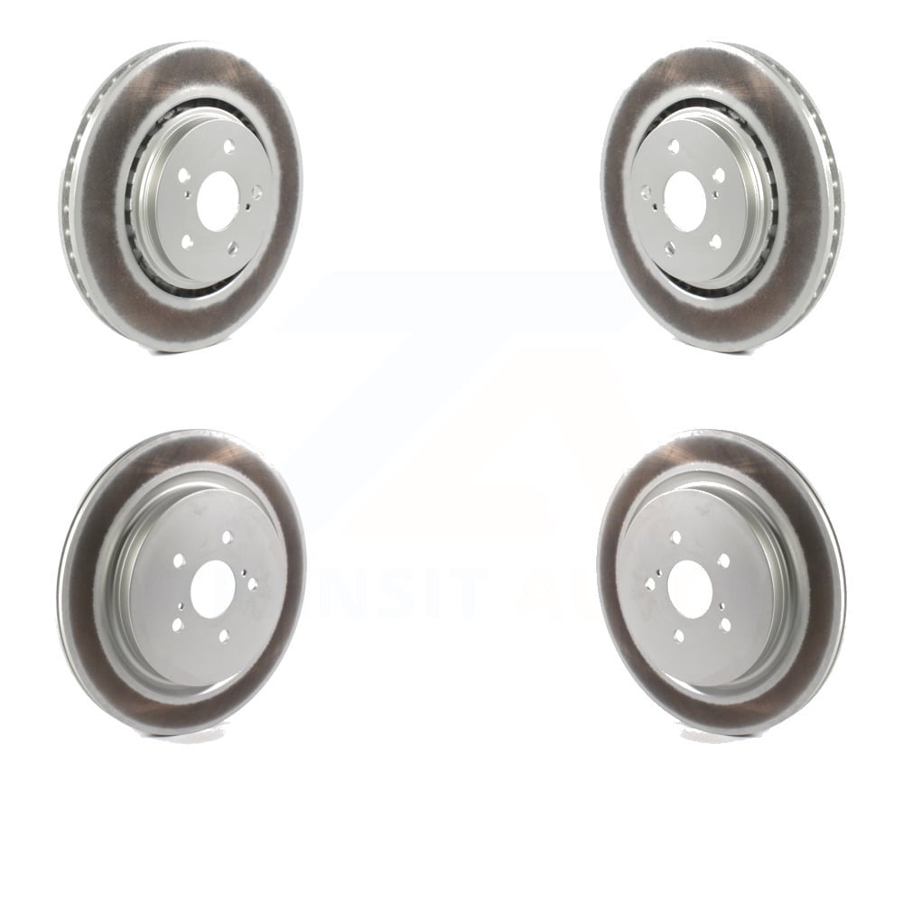 Front Rear Coated Disc Brake Rotors Kit For Lexus RX350 RX450h RX350L