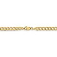 thumbnail image 3 of Primal Gold 14 Karat Yellow Gold 4.3mm Semi-Solid Curb Chain Bracelet, 3 of 7