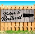 thumbnail image 1 of Born & Raised Puerto Rico 13 oz Vinyl Banner With Metal Grommets, 1 of 4