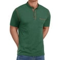 thumbnail image 3 of Thrilos Mens Henley Shirts Short Sleeve Casual Tops Lightweight Pullover Shirt Button Cotton T Shirt with Pocket, 3 of 8