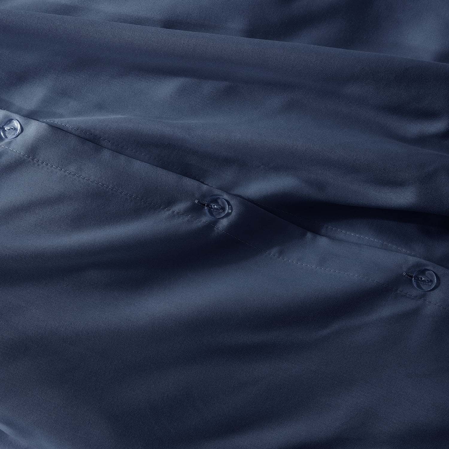 LammaLoe Duvet Cover Queen, Luxury Microfiber Bedding Sets with 2 Pillow Shams,Navy Blue