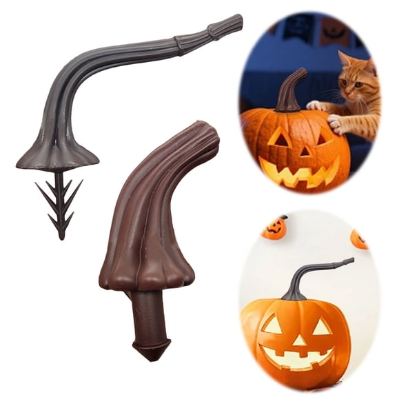 CoreLiving Pumpkin Stems for Crafts Replacement Pumpkin Handles for Halloween Decor DIY Foam Pumpkins Artificial Gourd Crafts Holiday Tabletop Decor