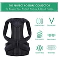 thumbnail image 2 of Back Posture Corrector Brace For Women And Men, Comfortable Effective Upper Back Posture Brace, Back Support Adjustable Posture Correction Brace For Back, Shoulder, And Neck Pain Relief By (S), 2 of 7