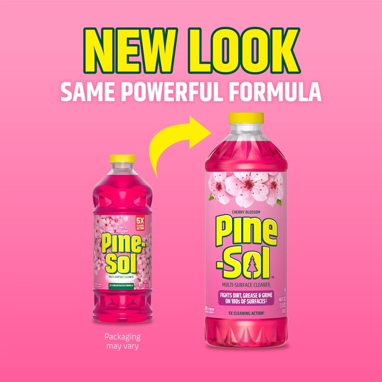 6 pack) Pine-Sol Multi-Surface Cleaner, Cherry Blossom, 48 Fluid