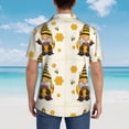 thumbnail image 6 of Balery Beekeeper Gnome Holding A Glass Print Men's Hawaiian Shirts Short Sleeve Beach Shirt Relaxed Fit Vacation Button Down Shirts-XX-Large, 6 of 9